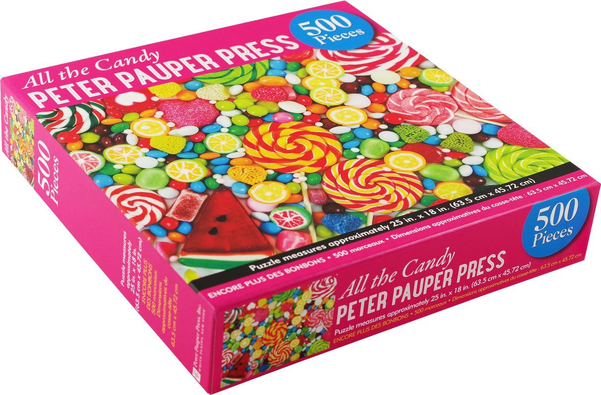 PETER PAUPER PRESS All The Candy 500 Piece Jigsaw Puzzle PETER PAUPER PRESS