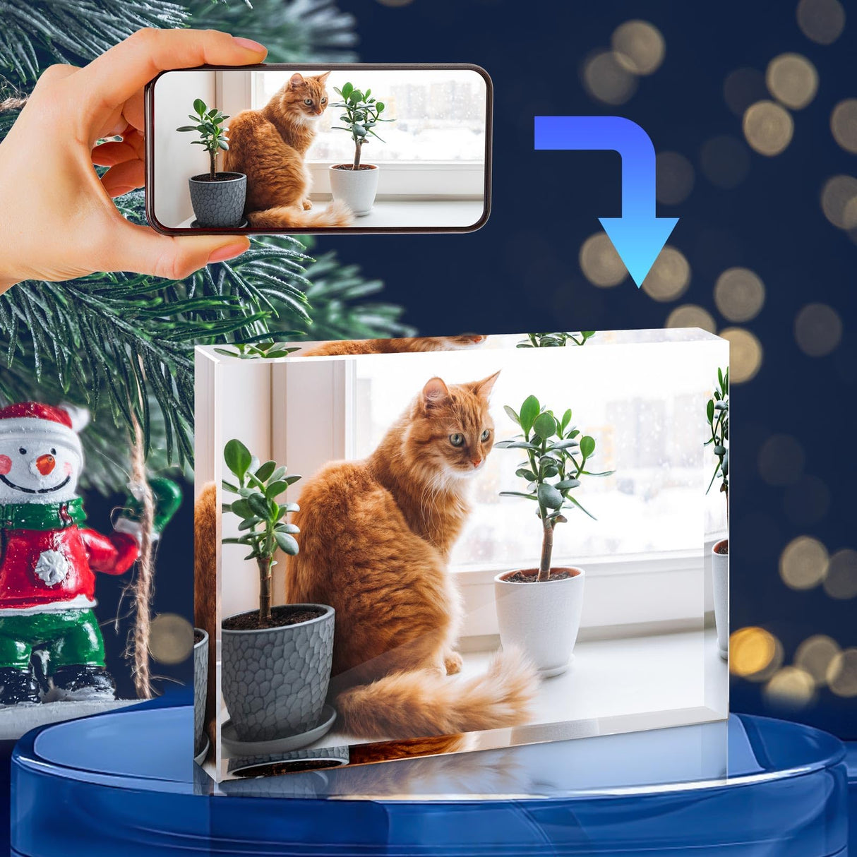 Qunclay 12 Pcs Sublimation Blanks Crystal Sublimation Canvas Blanks Decorative Heat Transfer Photo Frame Crystal Picture Frame for DIY Custom Tabletop Supplies, Rectangle (3.9 x 5.9 x 0.8 Inches) Qunclay