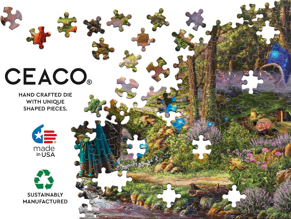 Ceaco - Disney - Pixar - Thomas Kinkade - Brave - 1000 Piece Jigsaw Puzzle for Adults - Challenging Puzzle Perfect for Game Nights Ceaco