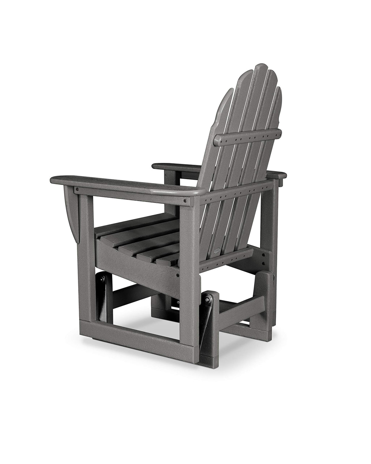 POLYWOOD® Classic Adirondack Glider, Slate Grey Polywood