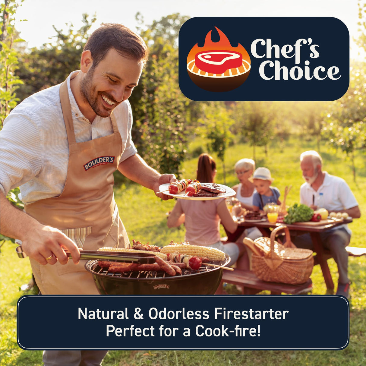 Fire Starter Cubes for Fireplace, 160 pcs - Odorless, Waterproof,Long-Burning Firestarter Squares for Wood Stove,Cook-fire, BBQ, Grill, Chimney, Fire Pit, Campfires Kit for Cooking, Camping, Survival BOULDER'S FIRESIDE LEGACY