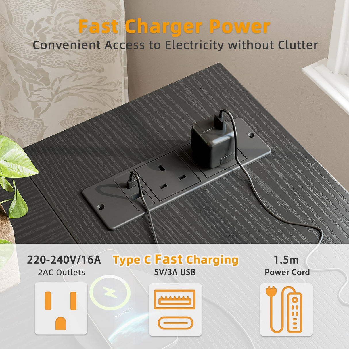 TIQLAB L Shaped Computer Desk with Power Outlets, 47 Inch Small Corner Desk with Reversible Shelves, Gaming Desk Computer Table Study Writing Table for Home Office Bedroom Small Space, Black TIQLAB