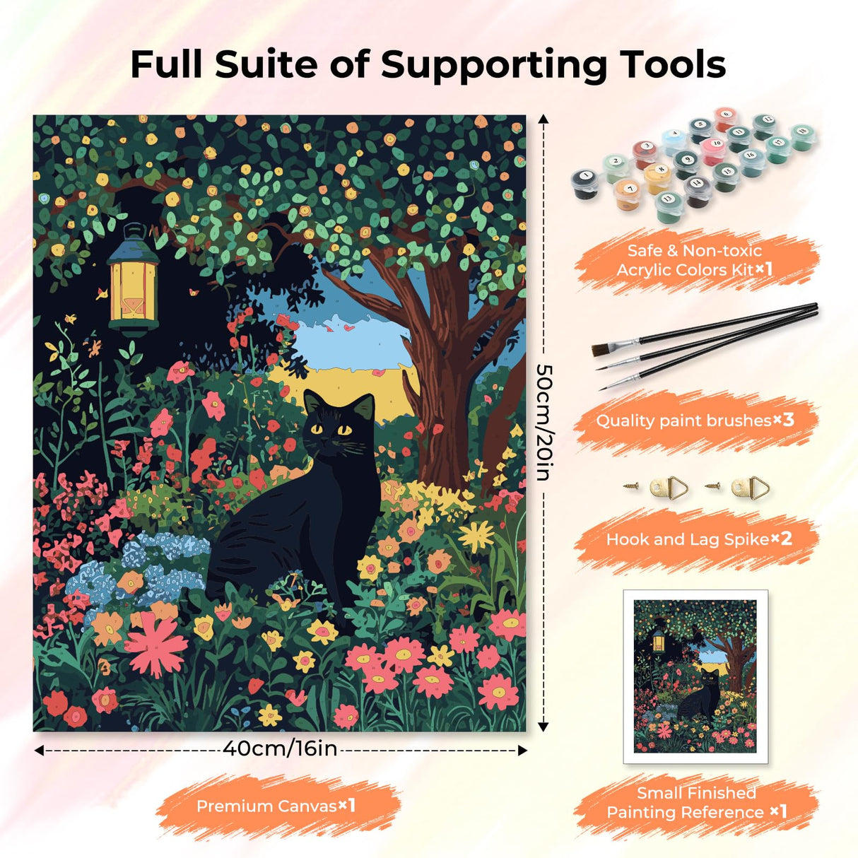 HTVRONT Paint by Number Kits for Adults, Flowers Easy Paint by Numbers Kits for Beginner, Adult Paint by Numbers on Canvas for Relax Gift Home Wall Decor 16x20in (Windowsill Rose) HTVRONT