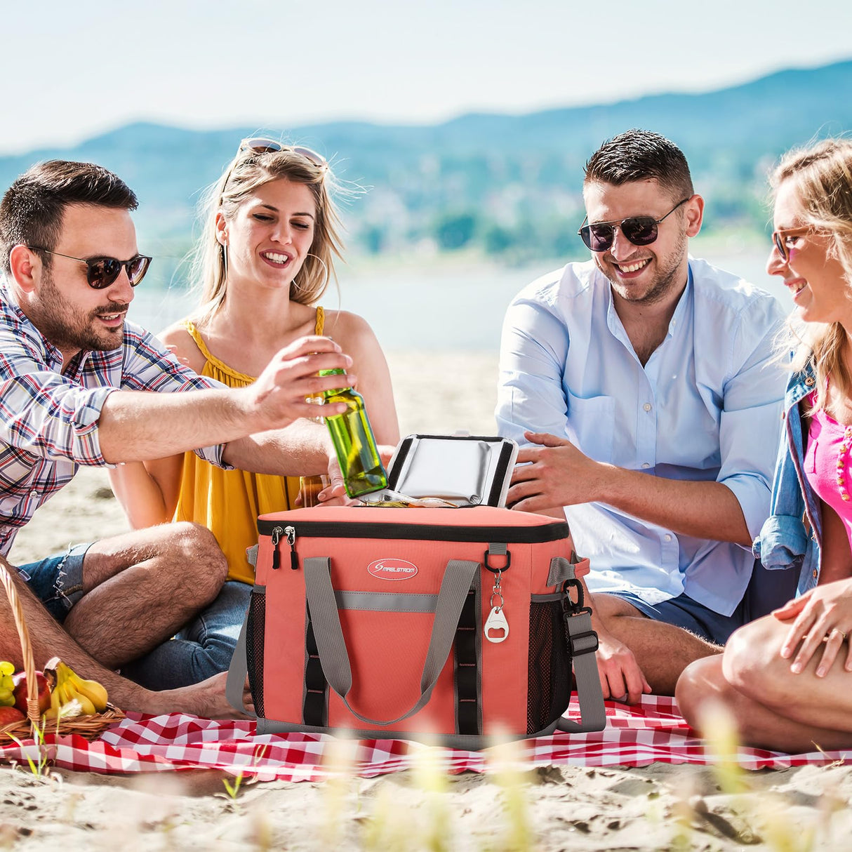 Maelstrom Collapsible Soft Sided Cooler - 55 Can Ice Chest, Leakproof Camping & Travel Cooler for Grocery Shopping & Beach Maelstrom