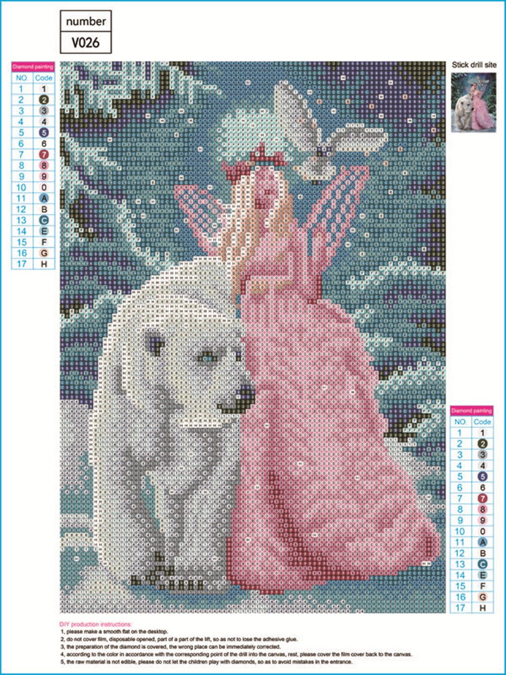Better Selection Diamond Art by Number Kits Forest Fairy Christmas Decorations Full Drill 5D DIY Arts & Crafts Bling Artwork Decor Set with Crystal Rhinestone Gems 12x16 30x40 cm Better Selection