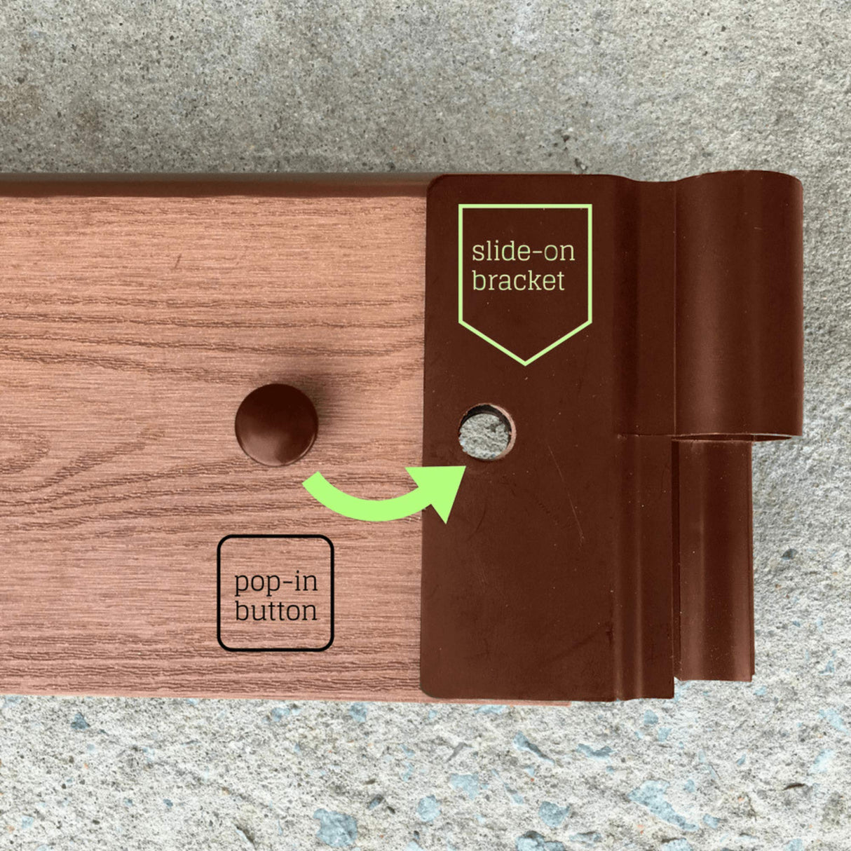 Frame It All Two Inch Series 4ft. x 4ft. x 5.5 in. Composite Raised Garden Bed Kit Frame It All