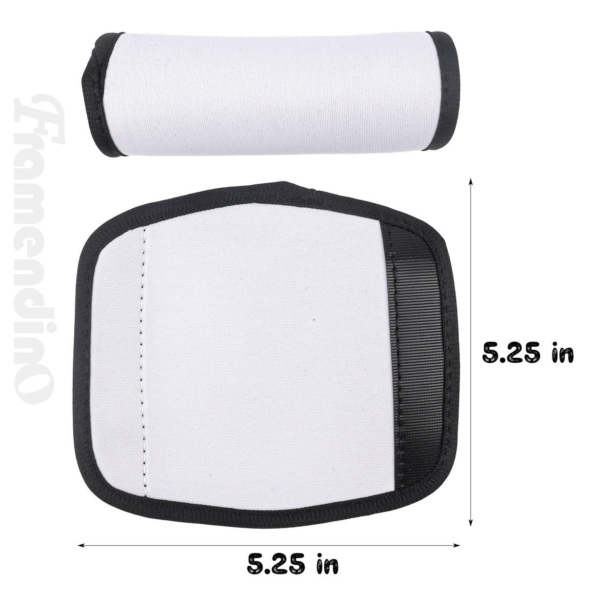 Framendino, 20 Pack Sublimation Luggage Handle Wraps Heat Transfer Neoprene for DIY Travel Suitcase Identifiers Framendino