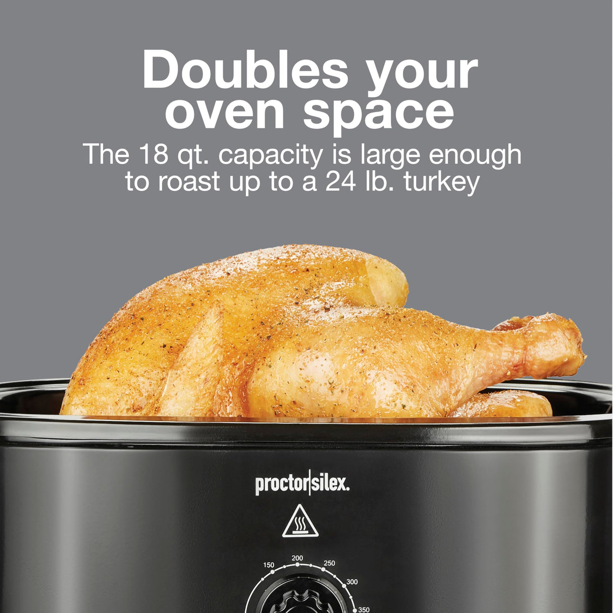 Proctor Silex 24-Pound Electric Roaster Oven with Variable Temperature Control, Self-Basting Lid & Removable Pan, 18 Quart, Black (32211) Proctor Silex