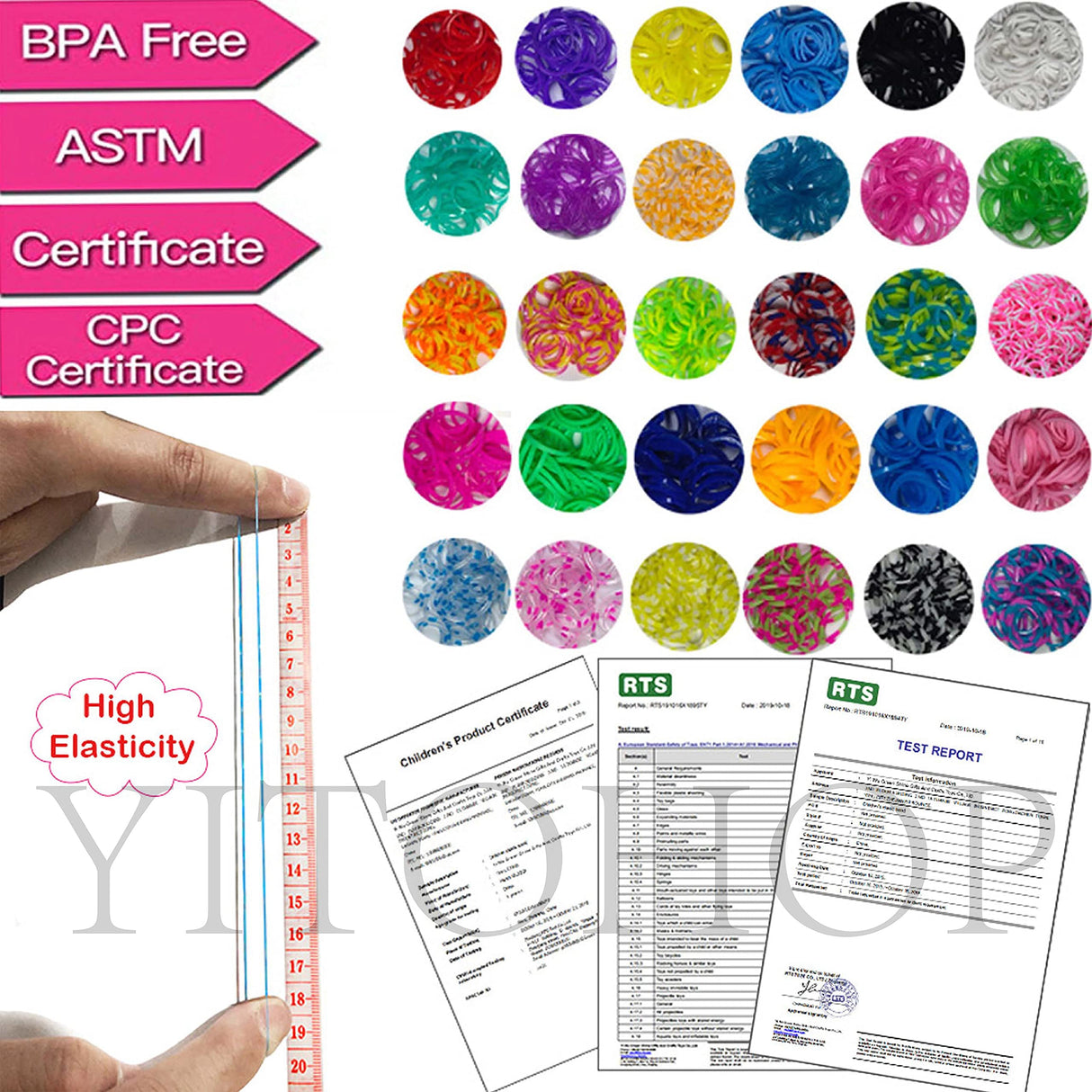 YITOHOP 12080+ Loom Bands Kit, Rubber Bands for Bracelet Making Kit, DIY Art Craft Loom Bracelet Kit,2025 Creativity Birthday Gift Ideal Christmas Gifts YITOHOP