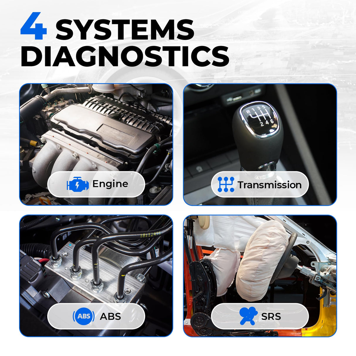 OBD2 Scanner TOPDON AD500, Oil SAS Throttle TPMS BMS EPB Reset, Engine ABS SRS Transmission, Diagnostic Scan Tool, AutoVIN, Car Check Engine Code Reader with Battery Test, Lifetime Wi-Fi Free Update TOPDON