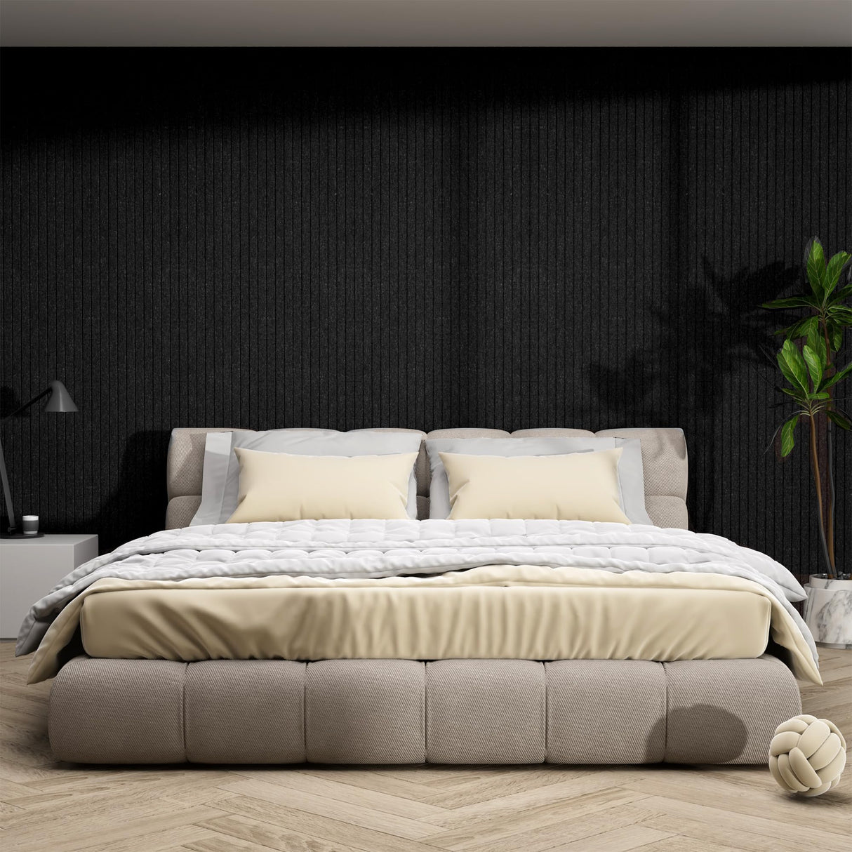 Acoustic Panels,10 Pack Sound Panels Noise Reducing for Walls,48"x24"x0.4" Soundproof Wall Panels,High-Density Acoustic Wall Panels,Decorative Wall Sound Absorbing Panel,Black AUTORIFIC