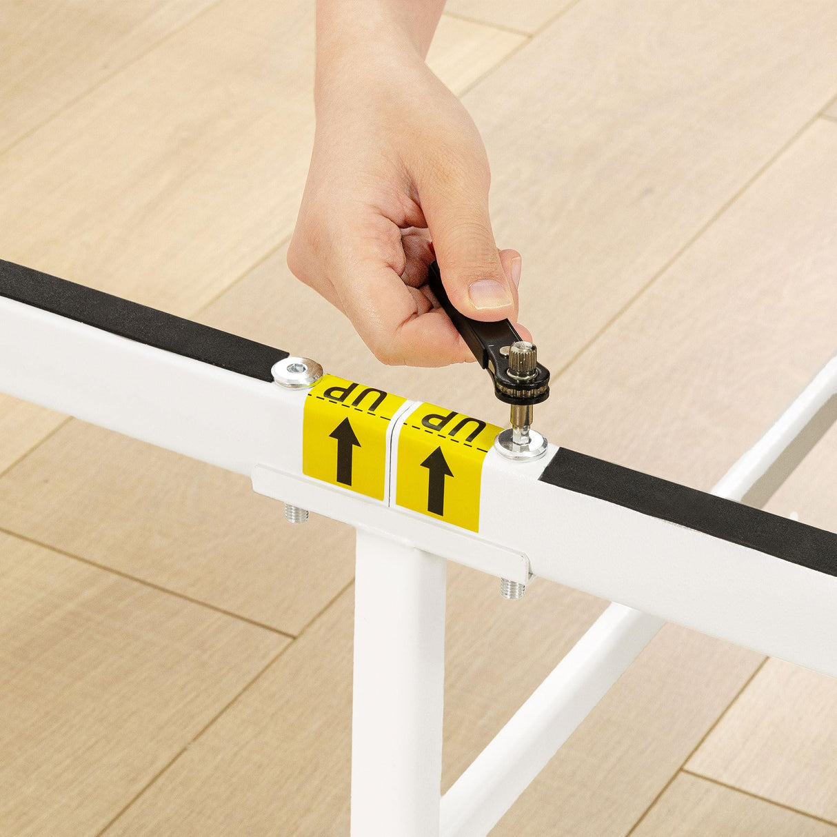 Best Price Mattress 16 Inch Metal Platform Bed Frame, Heavy Duty Steel Slats, White, Full Best Price Mattress