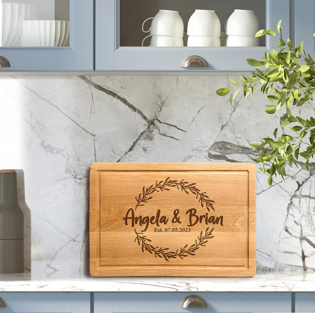Personalized Cutting Board Wedding Registry Gift 2024, Custom Wedding & Anniversary Gift for Couples, Cool Bridal Shower Gifts, Custom Signs for Anniversary, New Home Housewarming Gifts for Women Kenzal Customized
