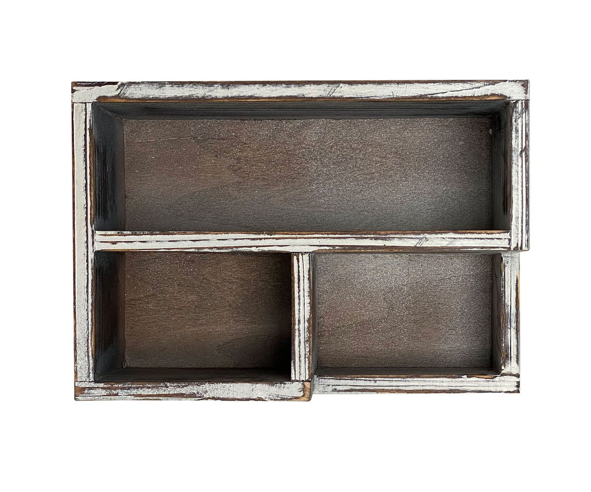 Cregugua Rustic Wood Pen and Pencil Holder Decorative Stationary Wooden Organizer Office/Home (5.5X7.9X3.5 in) Cregugua