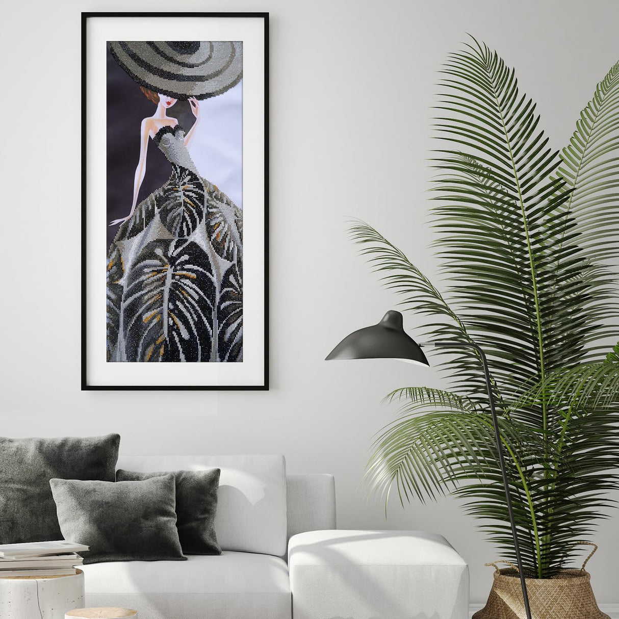 DIAMOND DOTZ at Home Tropical Splendor Diamond Painting Kits for Adults - Diamond Art Kits a Relaxing Creative Craft Kit with Dotz Gems 13x30 DIAMOND DOTZ