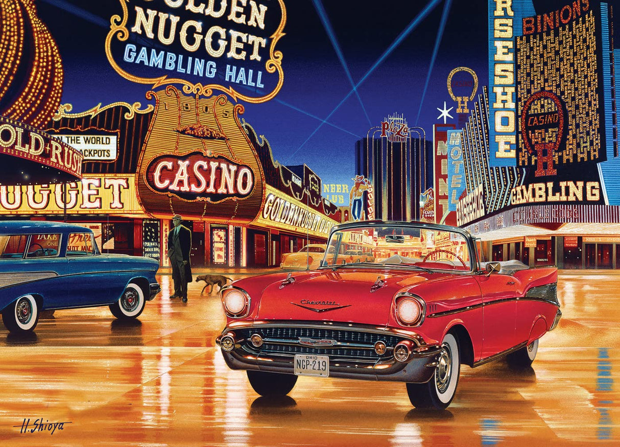 MasterPieces - 1000 Piece Jigsaw Puzzle, Route 66 Gamblin’ Man, Fun for Adults, Family, Kids, 19.25" x 26.75" Masterpieces