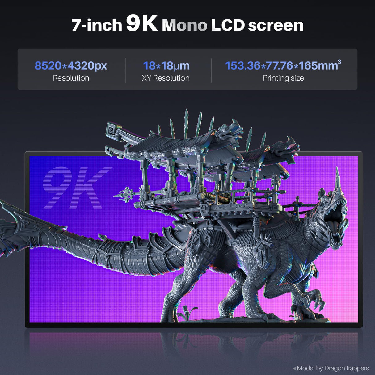 ELEGOO Mars 5 Ultra 9K MSLA Resin 3D Printer, Smart Mechanical Sensor, Fast Printing Up to 150mm/h, AI Camera, WiFi Cluster Printing, Automatic Leveling, Large Printing Size 6.04 * 3.06 * 6.49 inch ELEGOO