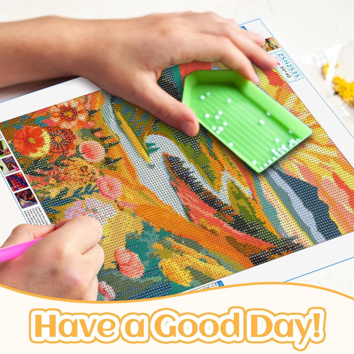 NPCSWXQ Diamond Painting Landscape,5D Diamond Painting Kits for Adults Beginners, DIY Full Drill Diamond Painting Sunrise Mountains and Rivers Painting for Home Wall Bedroom Decor Gifts 12x16Inch NPCSWXQ