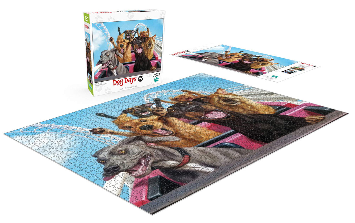 Buffalo Games - Lucia Heffernan - Fun at the Amusement Bark - 750 Piece Jigsaw Puzzle For Adults -Challenging Puzzle Perfect for Game Nights - Finished Size is 24.00 x 18.00 Buffalo Games