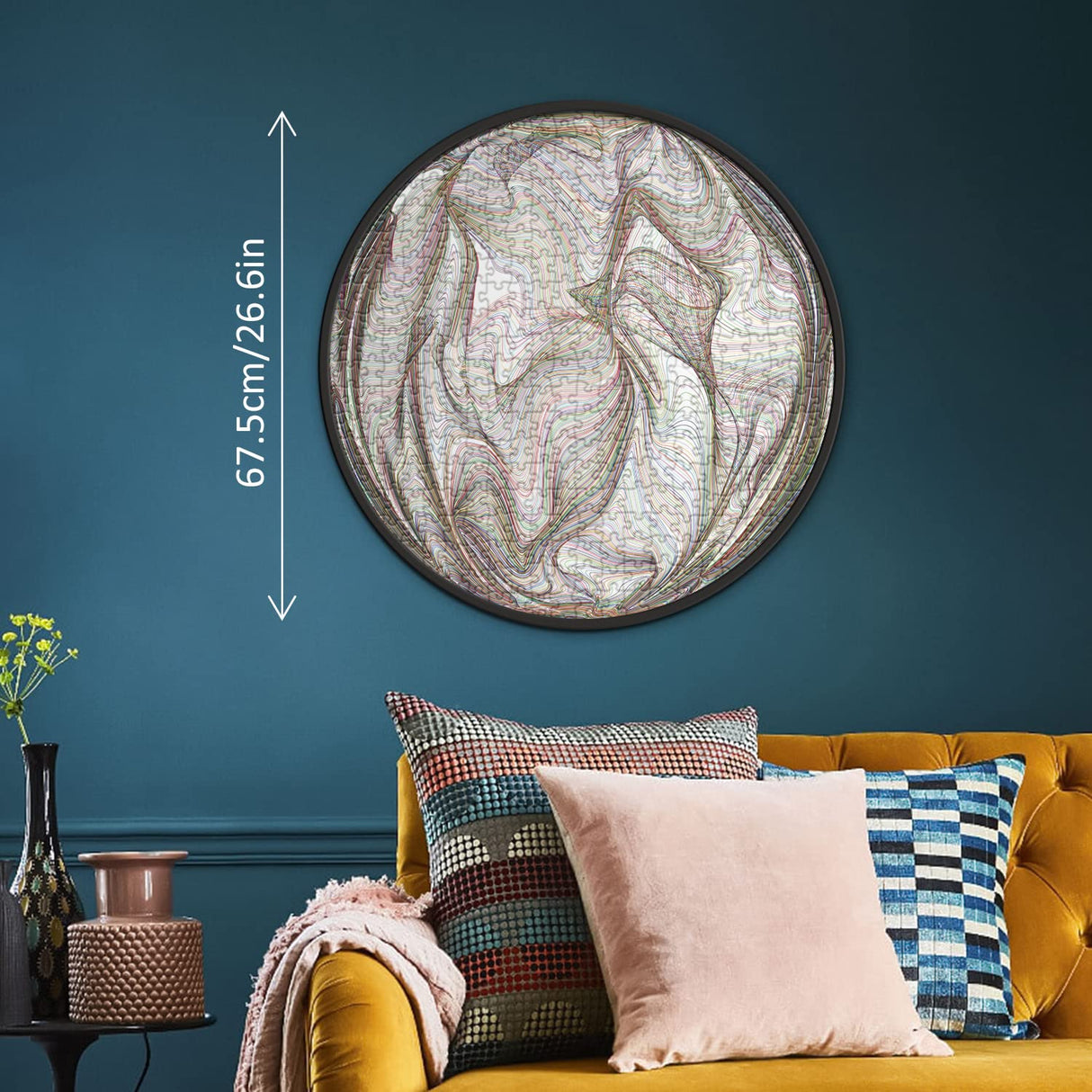 Impossible Puzzle 1000 Pieces, Hard Difficult Jigsaw Puzzles for Adults, Colorful Line Challenging Puzzles for Adults BBOLDIN