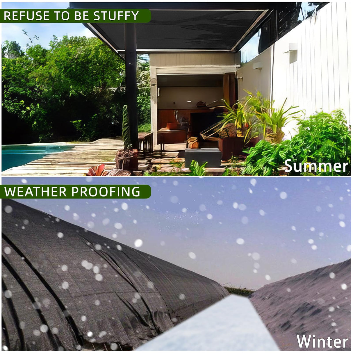 LOVE STORY 90% Sun Shade Cloth Black Mesh Tarp with Grommets 6.5 x 20FT Shade Cover for Greenhouse Patio Canopy Garden Pergola Dog House Chicken Coop LOVE STORY