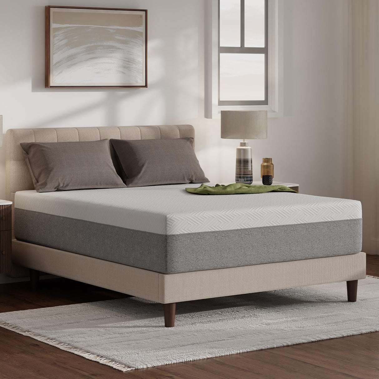 Novilla 14 Inch Mattress Queen, Gel Memory Foam Queen Mattress in a Box with Comfort Foam for Contour Support & Motion Isolation & Edge Support, CertiPUR-US Certified Novilla