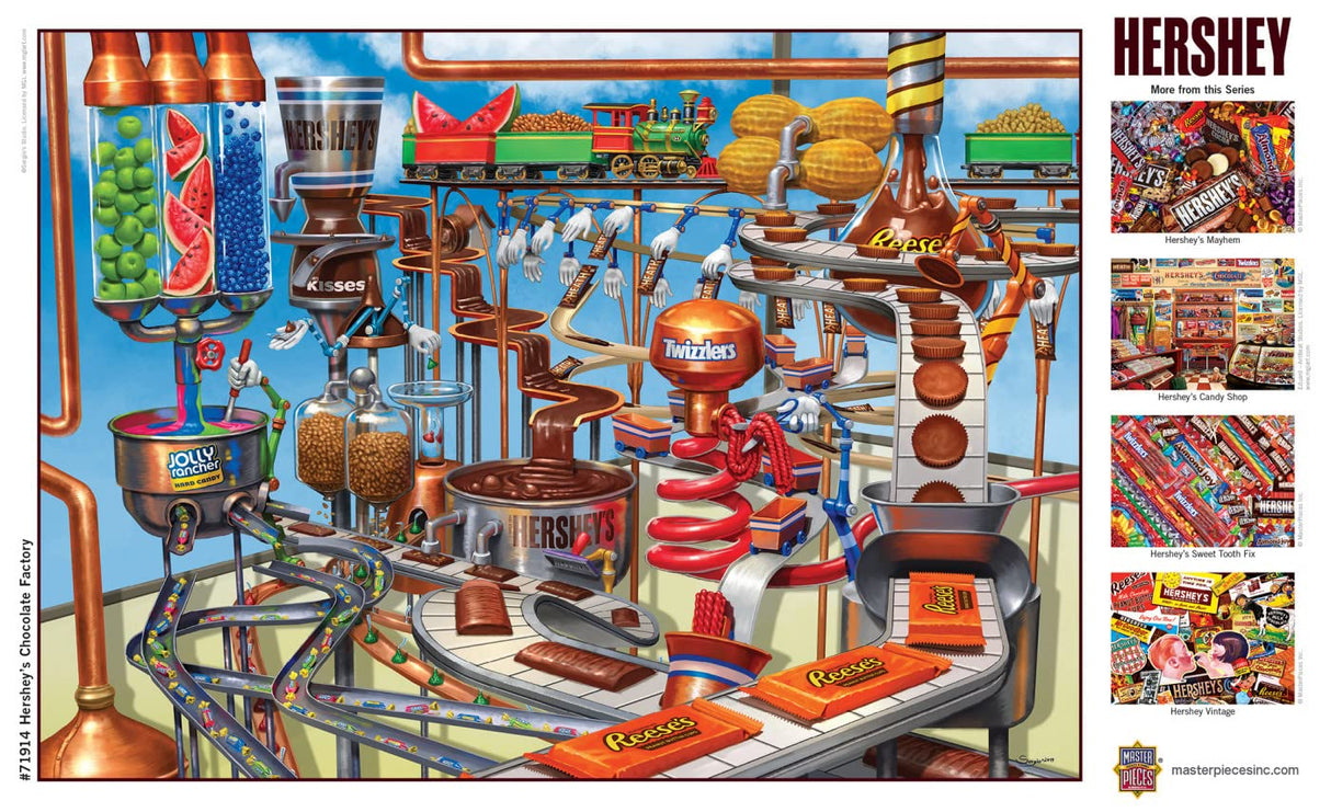 MasterPieces 1000 Piece Jigsaw Puzzle for Adults, Family, Or Youth - Hershey's Chocolate Factory - 19.25"x26.75" Masterpieces