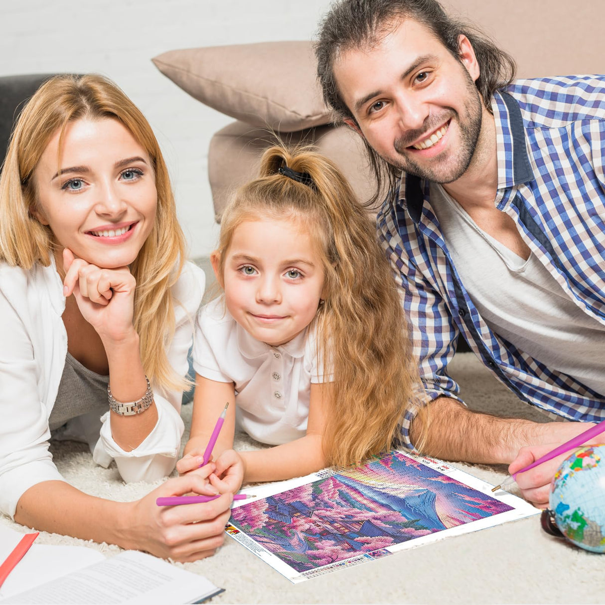 DPHERO Mount Fuji Diamond Painting Kits for Beginners Adults,5D DIY Cherry Blossoms Diamond Art Kits,Round Full Drill Sunset Gem Art Crafts Kits,DIY Painting by Numbers for Home Wall Decor 12x16 inch DPHERO