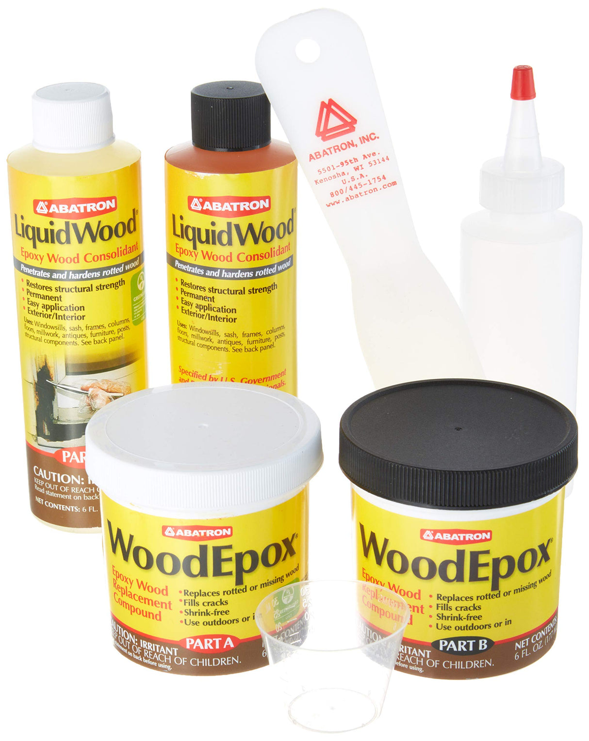 Abatron Wrk60r Wood Restoration Kit, 24 Oz Abatron