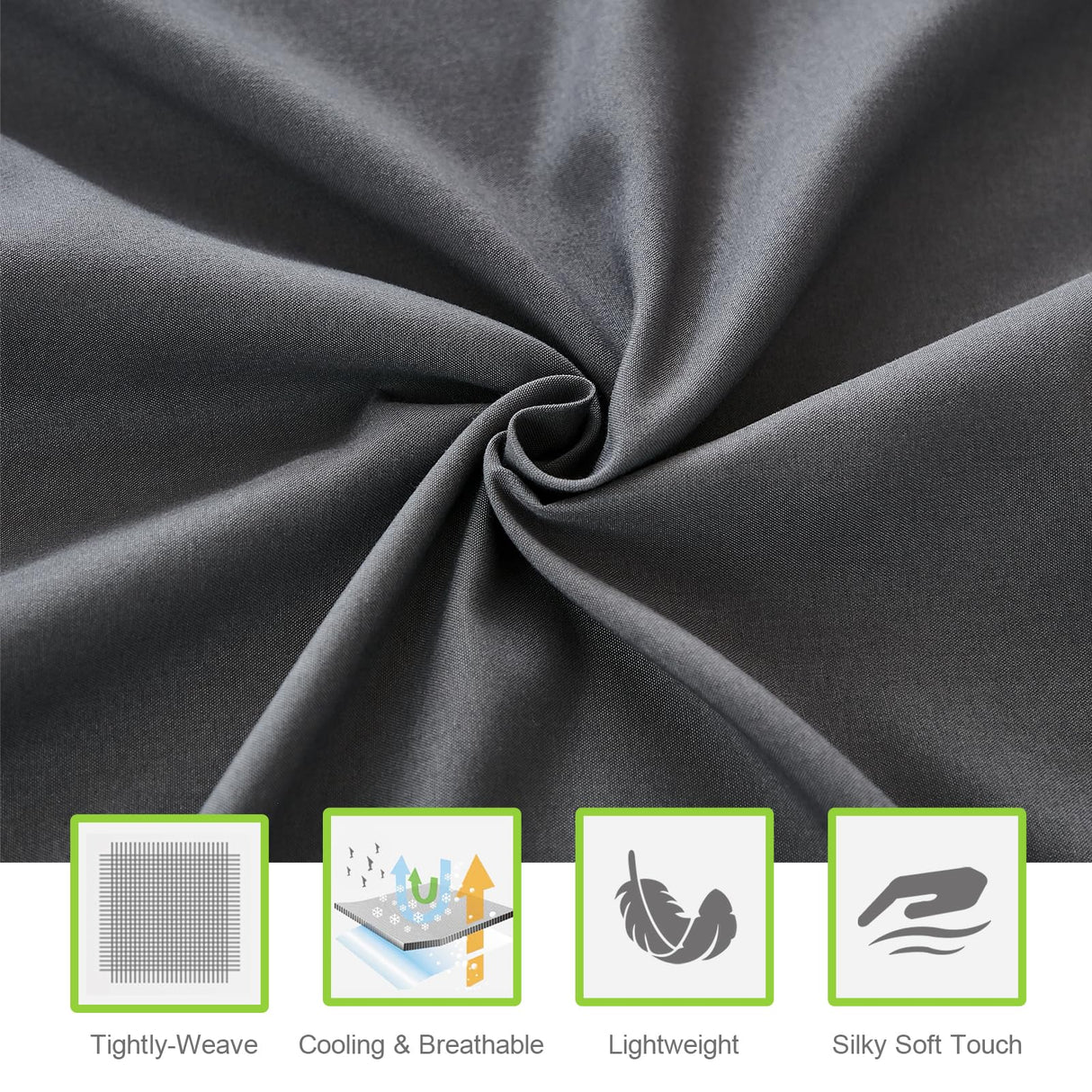 ILAVANDE King Size Sheets Set 6 Piece,Hotel Luxury Super Soft 1800 Series Microfiber Grey Bed Sheets King Set-Wrinkle Free & Breathable-14 Deep Pocket Sheets for King Size Bed(King,Grey) ILAVANDE