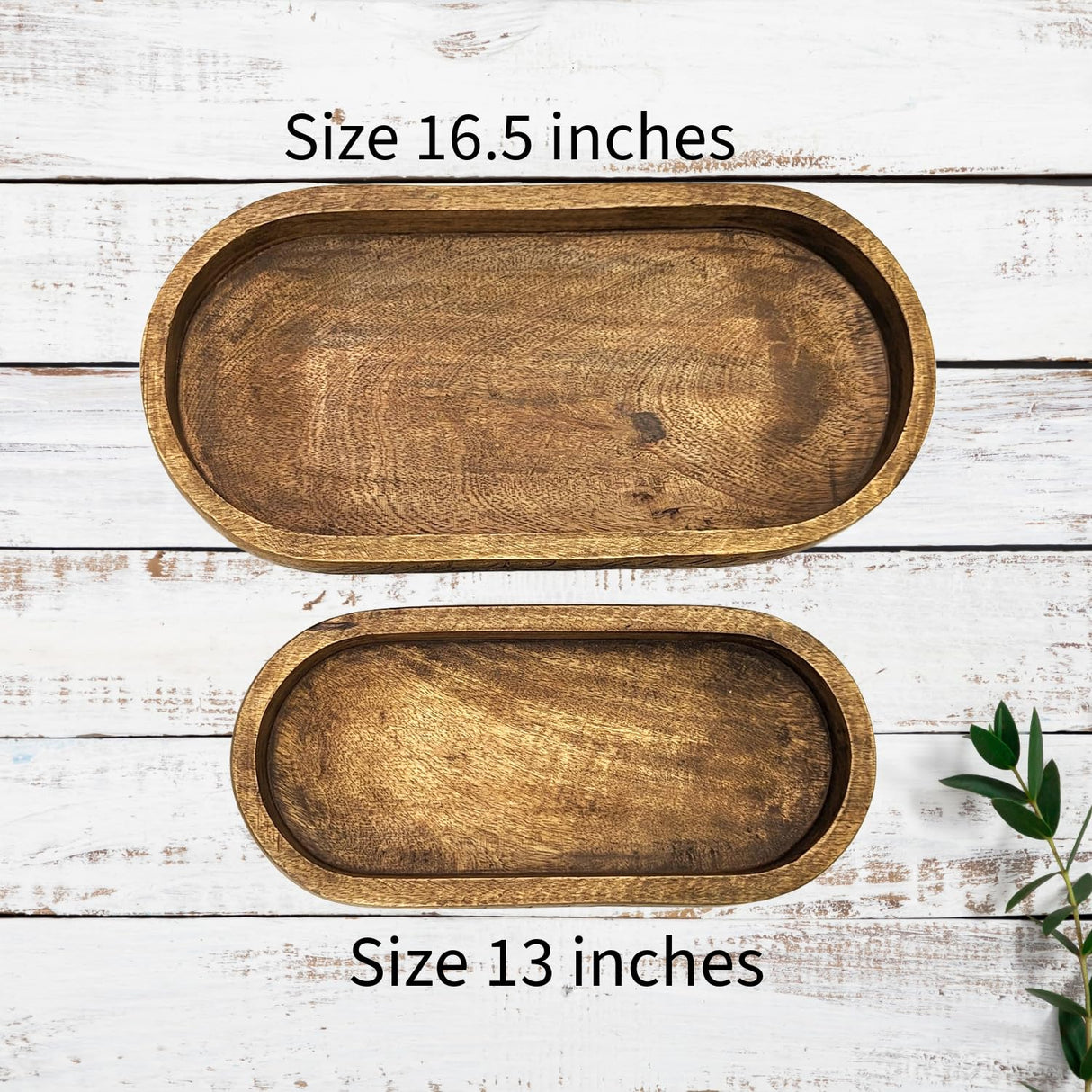 Modish Luxury Decorative Wooden Dough Bowl 13 inch, Brown Modish Luxury