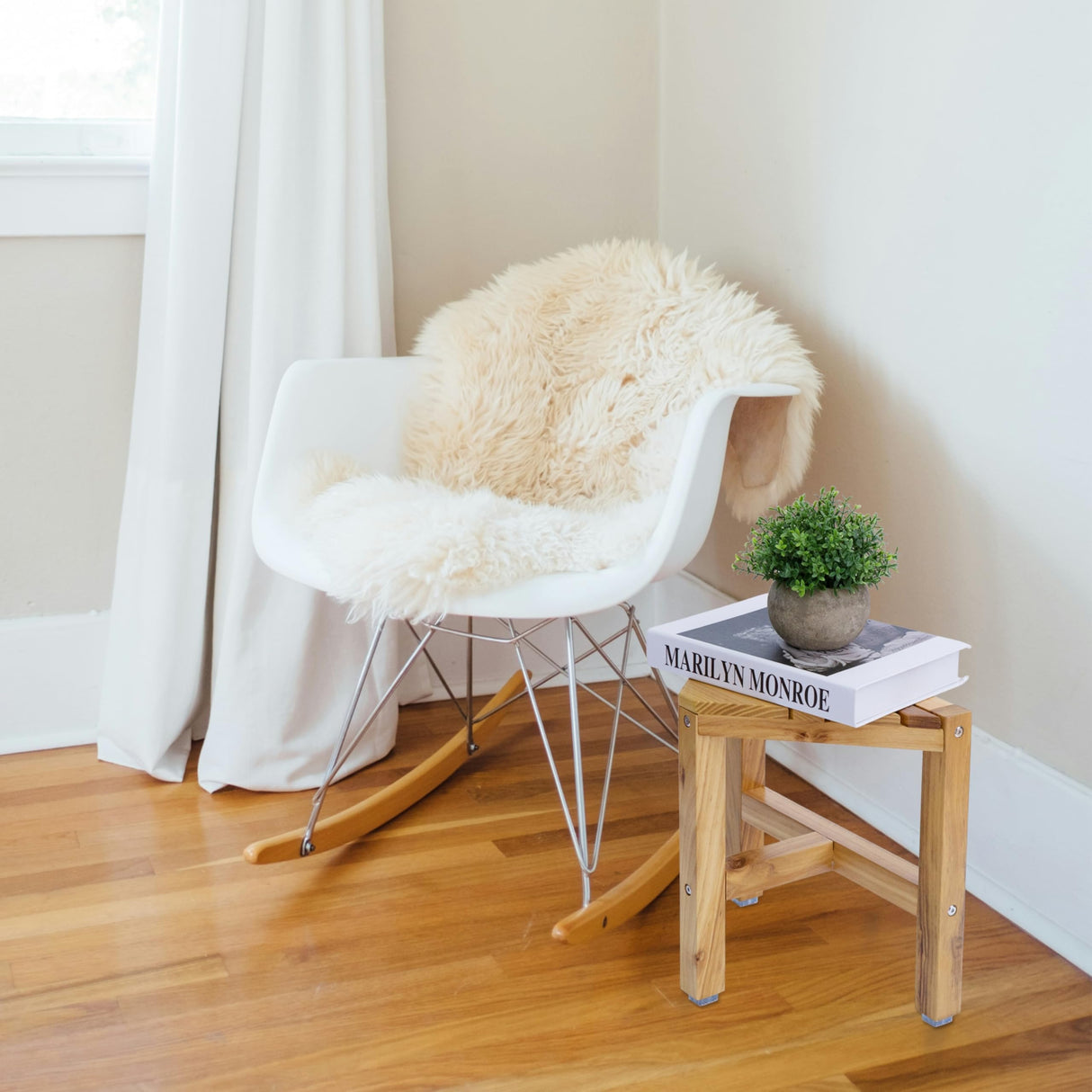 TEAKAURA Teak Shower Stool, Teak Shower Bench, 12'' Shower Foot Rest for Shaving Legs, Waterproof Teak Corner Shower Bench, Organizer Teak Stool, Corner Seat for Bathroom Livingroom TEAKAURA