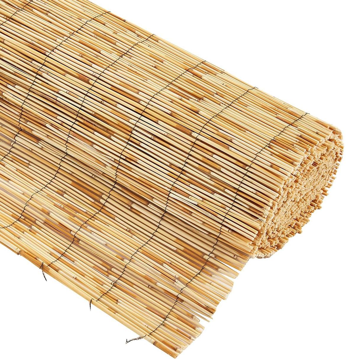 ZMNXAS Natural Reed Fencing Rolls,Privacy Fence Screen,Balcony Reed Fence Bamboo Screen Fencing for Outdoor Backyard Patio,Balcony Fencing Covering(61x244cm(2x8ft)) ZMNXAS