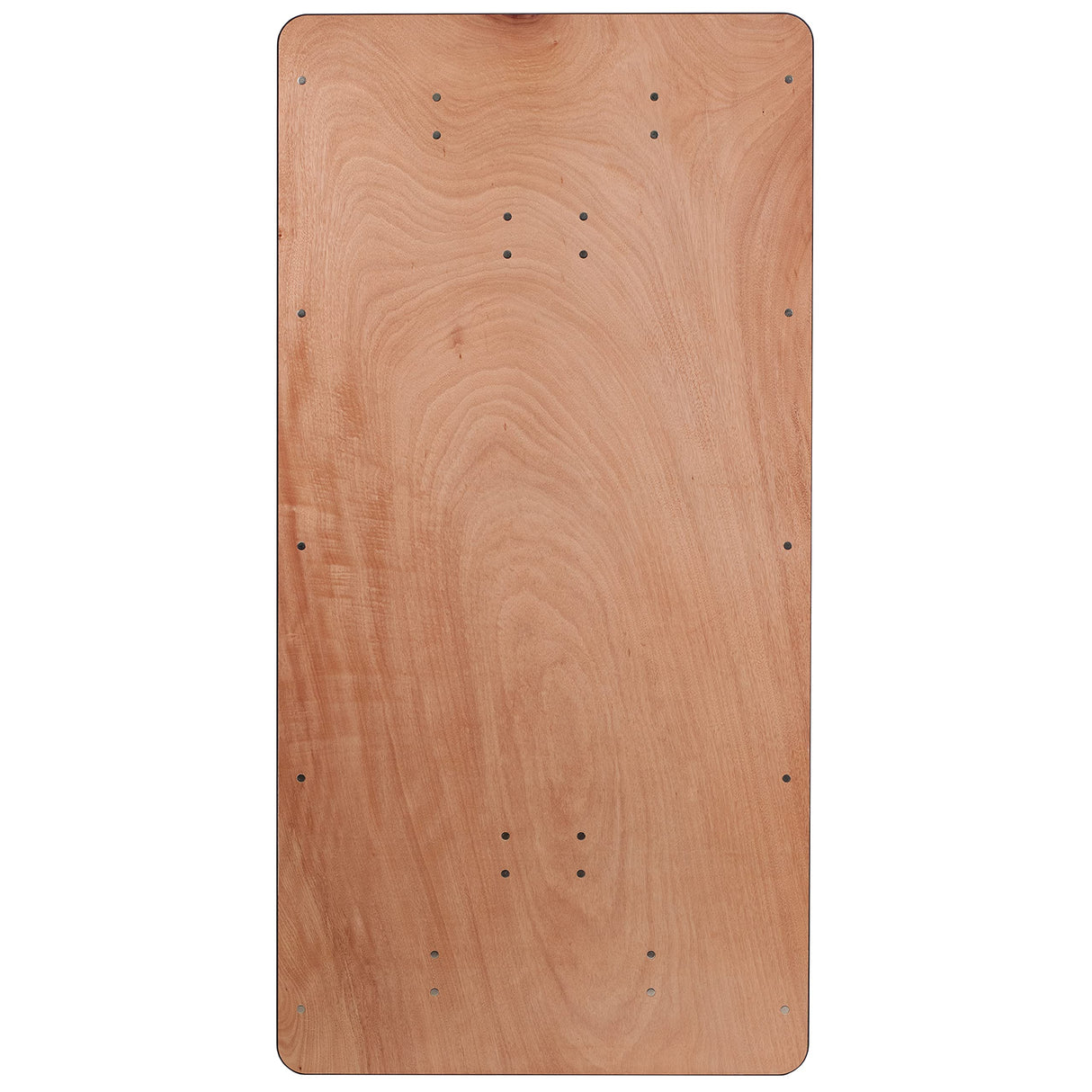 BizChair 6-Foot Rectangular Wood Folding Banquet Table with Clear Coated Finished Top BizChair