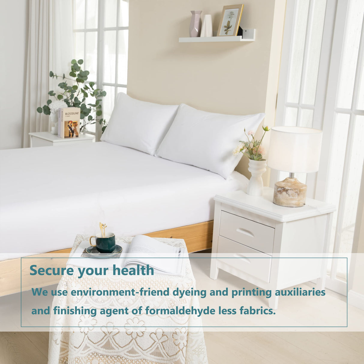 MINIPANDA White Pillow Cases Set of 4 Queen Size - Lightweight Super Soft, Smooth and Breathable Pillow Cases Queen- Envelope Design - Machine Washable (20X30 Inches (4 Piece)) MINIPANDA