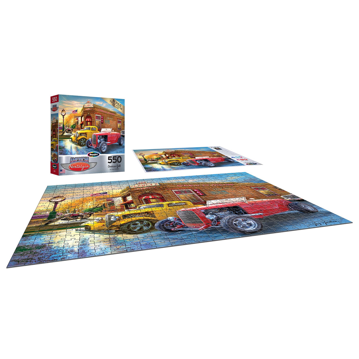 RoseArt - American Nostalgia - American Grill - 550 Piece Jigsaw Puzzle for Adults RoseArt