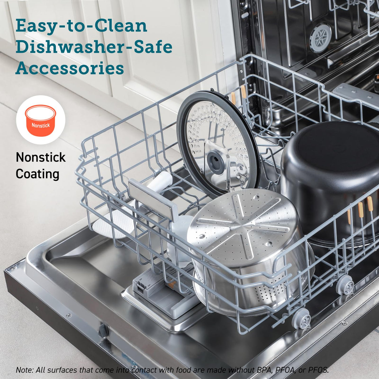 COSORI Rice Cooker 10 Cup, 24h Keep Warm, 18 Functions Fuzzy Logic Rice Maker with Stainless Steel Steamer Basket, Sautรฉ, Slow Cooker, Black COSORI