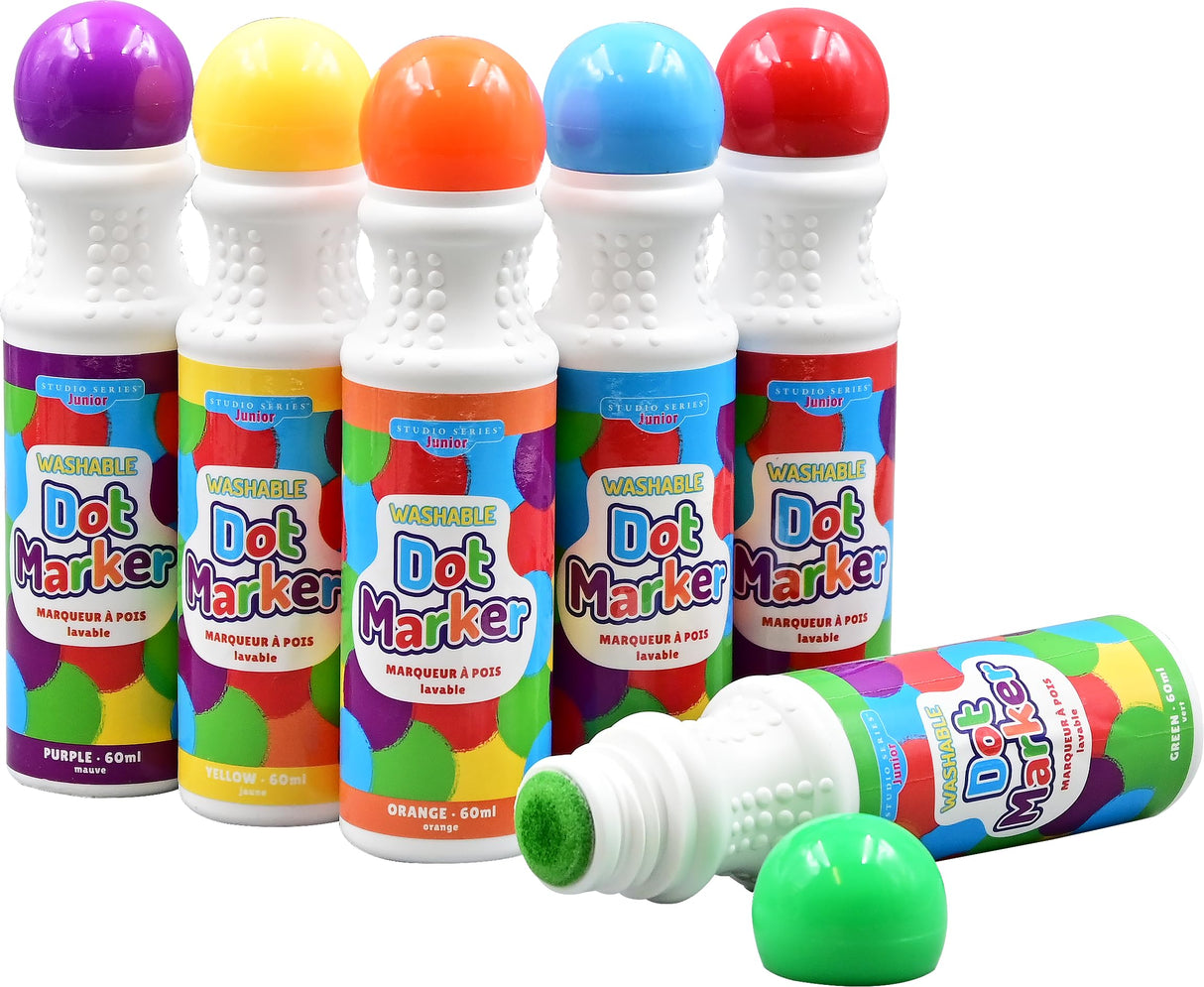 Studio Series Jr. Washable Dot Markers - 6 Colors PETER PAUPER PRESS