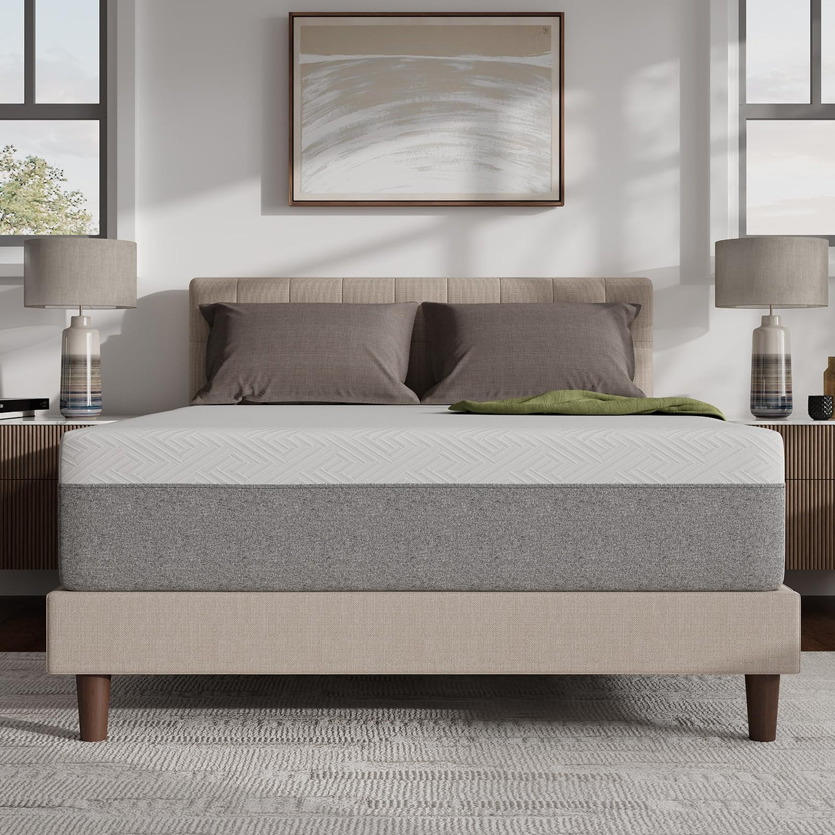 Novilla 14 Inch Mattress Queen, Gel Memory Foam Queen Mattress in a Box with Comfort Foam for Contour Support & Motion Isolation & Edge Support, CertiPUR-US Certified Novilla