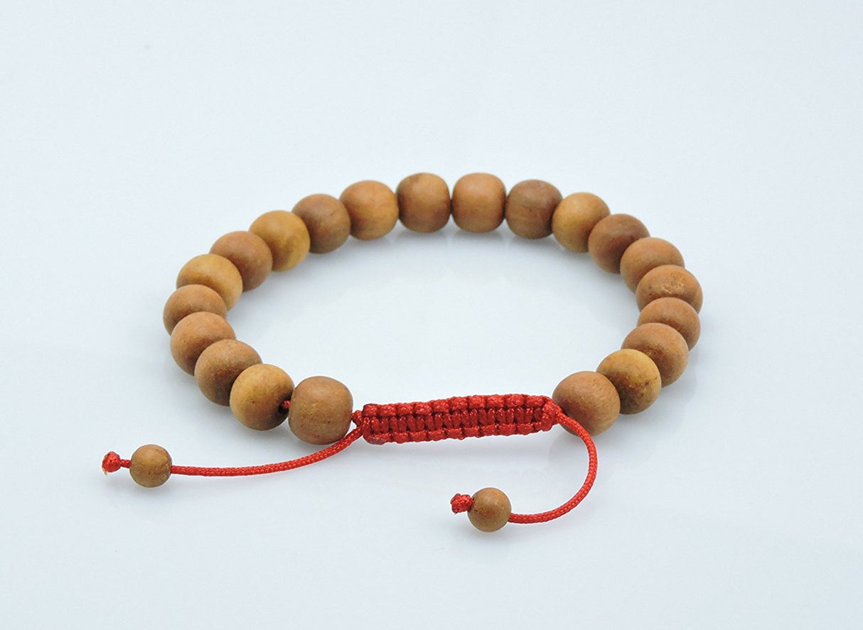 Tibetan Sandalwood Wrist Mala Bracelet for Meditation Hands Of Tibet