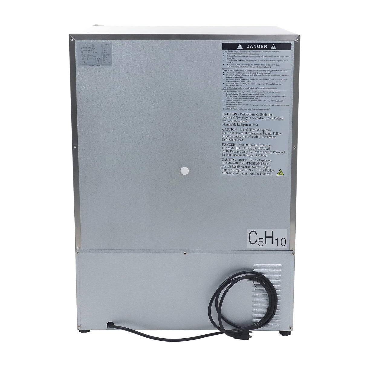 DUURA Elite Beverage Refrigerator for Built-In or Freestanding and Indoor or Outdoor Use, Stainless Steel Construction with Reversible Door 23.5-Inch Drink Fridge, 5.4-Cu.Ft., Metallic DUURA Elite