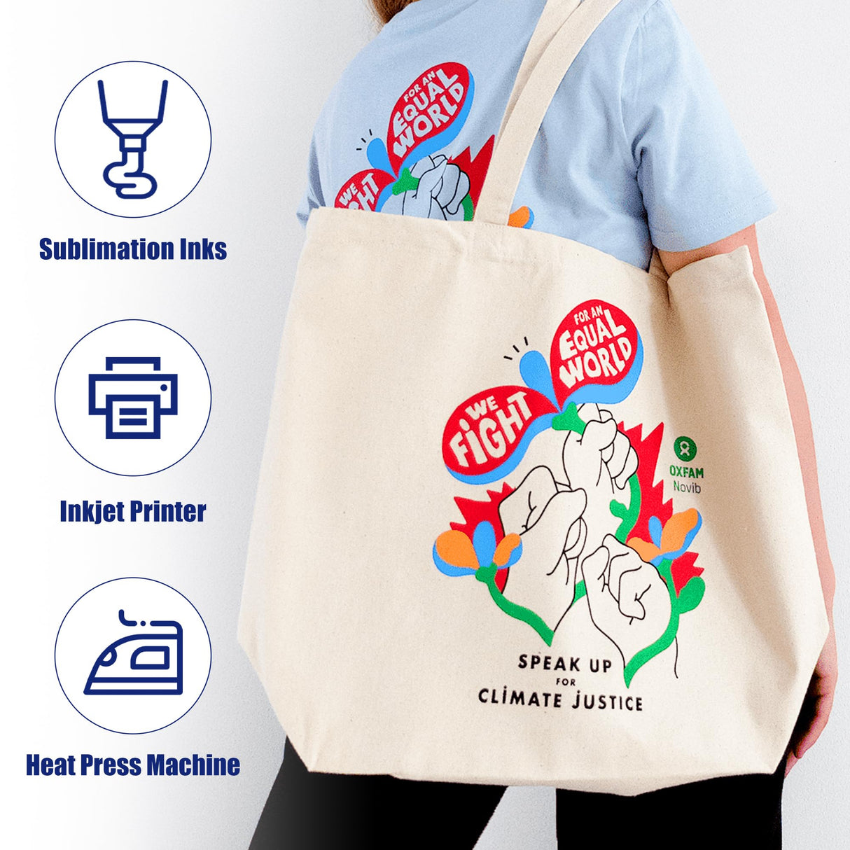 Joyclub Sublimation Paper 8.5x11 Inch 110 Sheets Compatible with Sublimation Printer and Sublimation Ink for Mugs Tumblers T-Shirts Light Fabric Tote Bags and Other Sublimation Blanks Products Joyclub