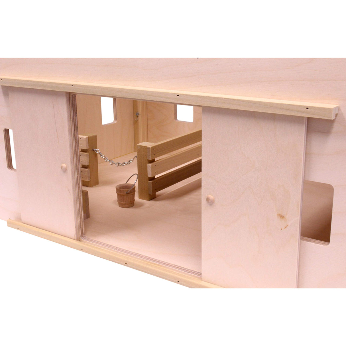 AmishToyBox.com Large Wooden Hip-Roof Barn Toy with Hay Loft, Amish-Made AmishToyBox.com