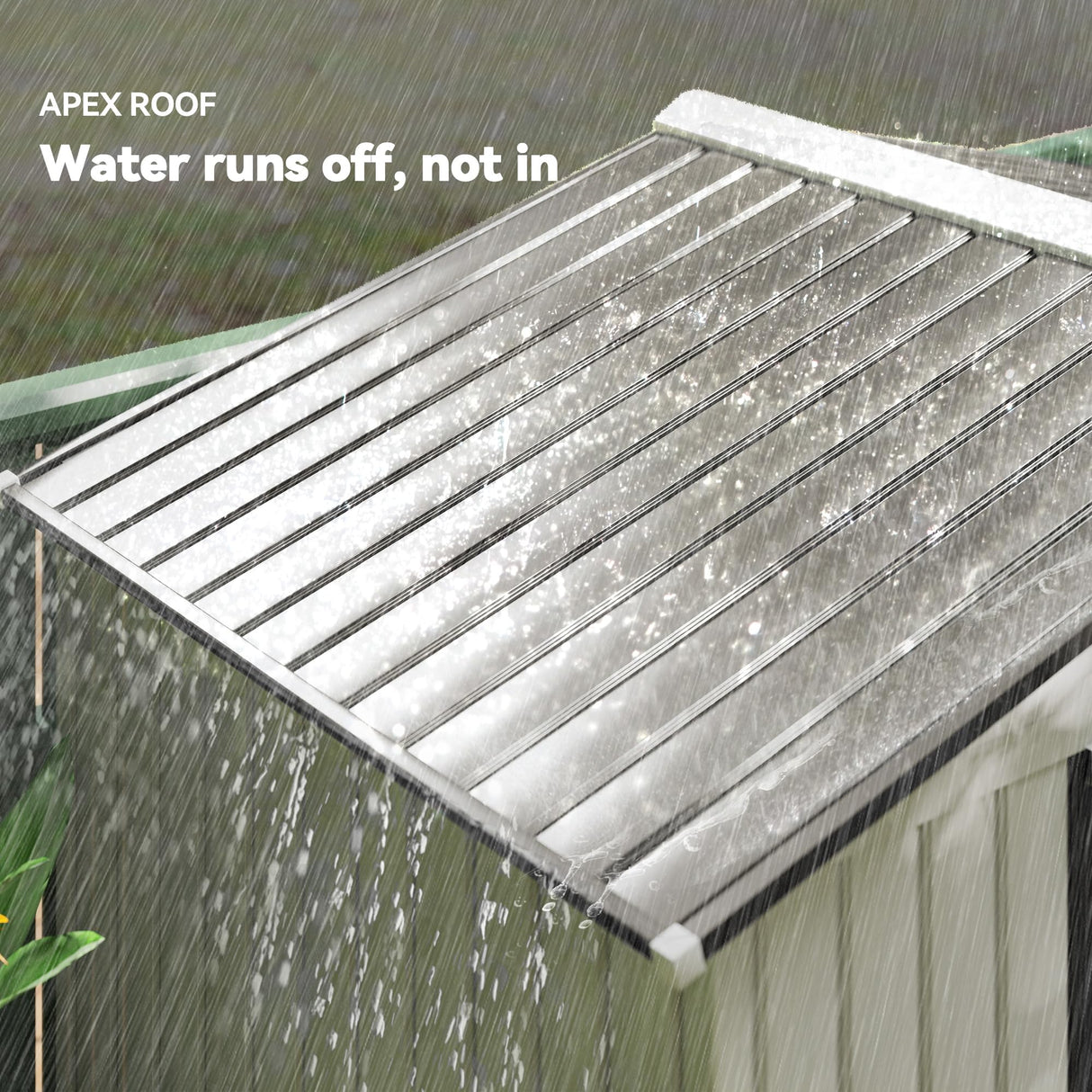 Outsunny 7' x 4' Outdoor Storage Shed, Garden Tool Metal Shed with Foundation Kit, Double Lockable Door, Air Vents and Sloping Roof, for Backyard, Patio, Lawn, White Outsunny