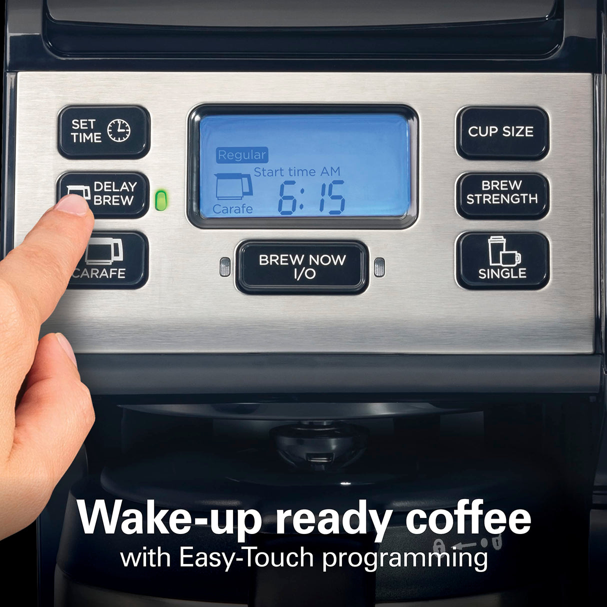 Hamilton Beach FlexBrew Trio 2-Way Coffee Maker, Compatible with K-Cup Pods or Grounds, Combo, Single Serve & Full 12c Thermal Pot, Black and Stainless – Fast Brewing Hamilton Beach