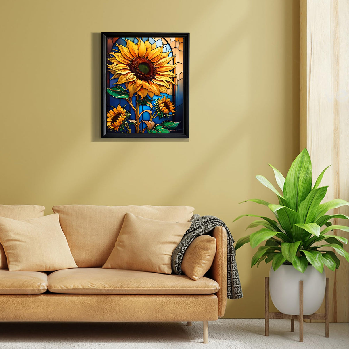 Yeadiffy Diamond Art Painting Kits for Adults Diamond Art Kits for Adults Beginners,5D Translucent Gems Diamond Painting,DIY Full Drill Diamond Gem Art and Crafts 12x16inch (Sunflower) Yeadiffy