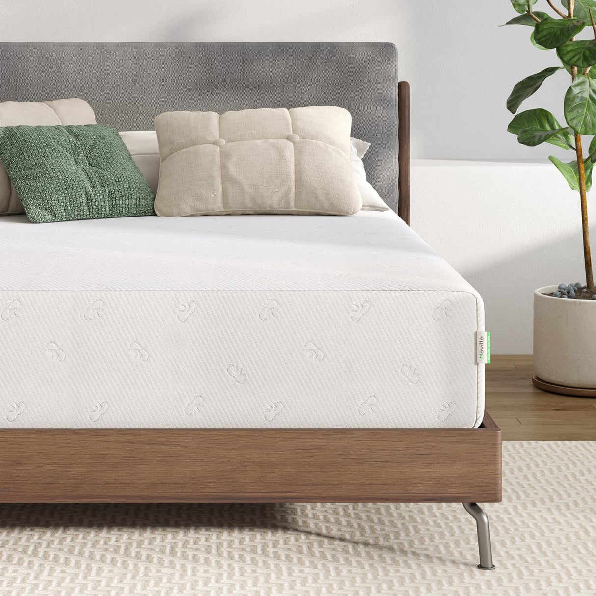 Novilla Full Mattress, 10 Inch Memory Foam Mattress Full Size WithComfort Foam for Pressure Relief & Cool Fresh Sleep,Removable Washable Mattress Cover,Full Memory Foam Mattress Novilla