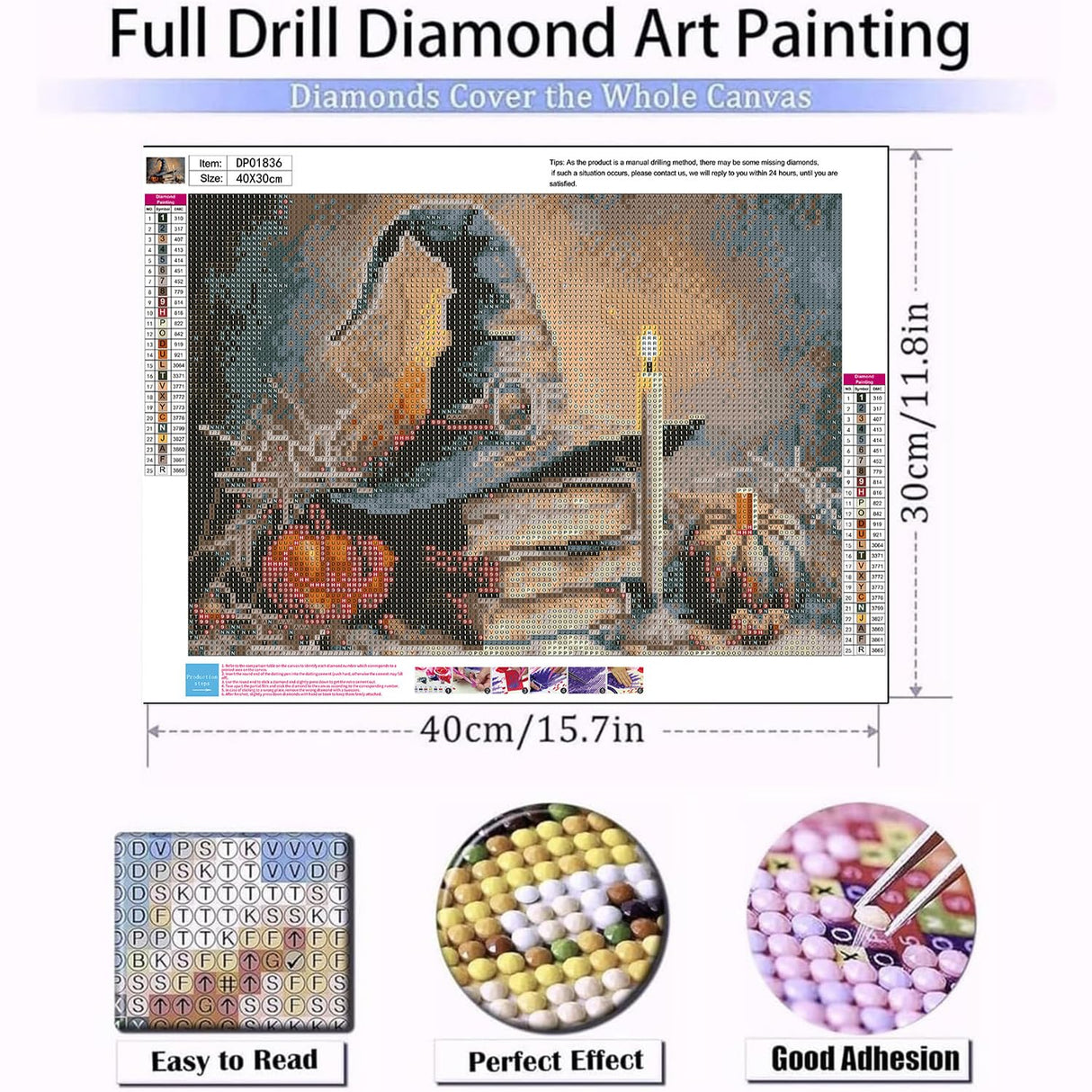 ARPADAMO Magic Hat Diamond Art Kits for Adults,5D Magic Diamond Painting DIY Diamond Art Diamond Painting Kits for Adult,Round Full Drill Diamonds, Diamond Art Kits for Home Decor-12x16inch ARPADAMO
