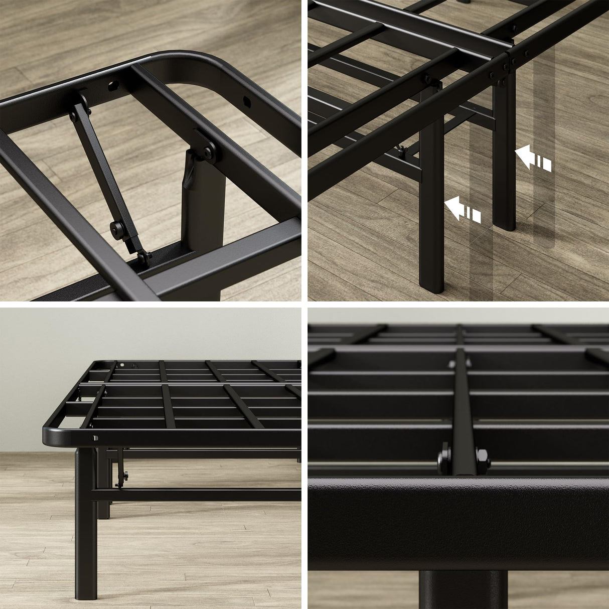 ZINUS SmartBase Super Heavy Duty Mattress Foundation with 4400lbs Weight Capacity, 14 Inch Metal Platform Bed Frame, No Box Spring Needed, Sturdy Steel Frame, Underbed Storage, Full Zinus