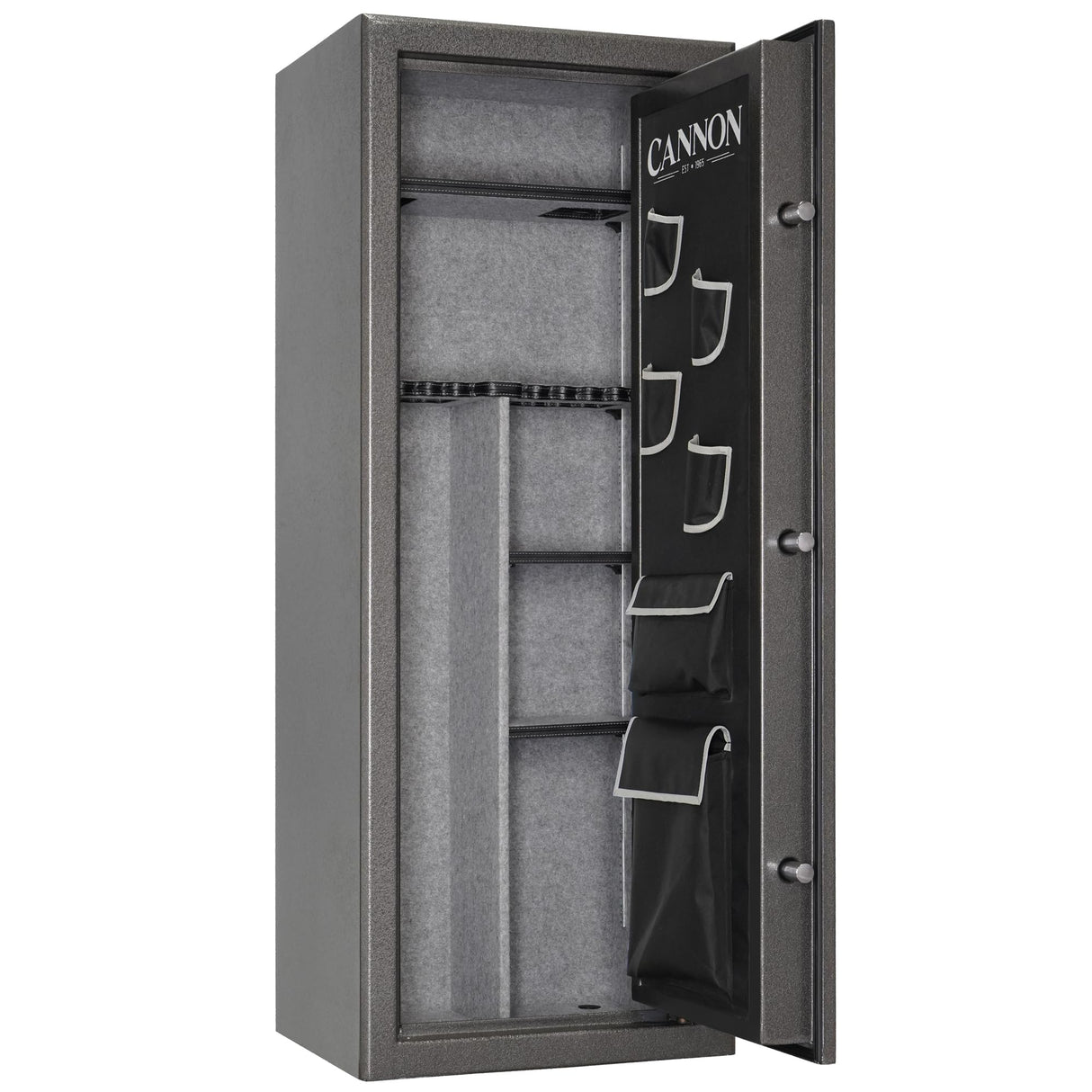 Cannon 30-Minute Fireproof Gun Safe – Large Fire-Resistant Steel Safe for 20 Long Guns & 4 Handguns with Electronic Lock, Door Organizer (Charcoal Gray) CANNON SAFE